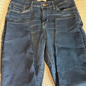 Signature by Levi Strauss Women's Skinny Jeans in Dark Blue Denim